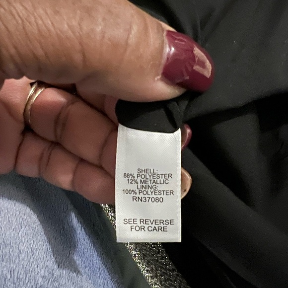 Cache iridescent ruffled sleeve peplum corset crop top - Picture 11 of 12